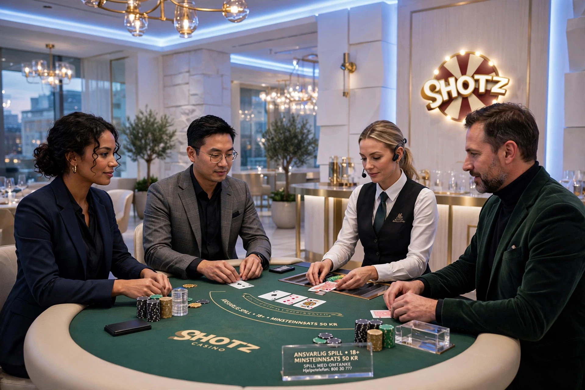 blackjack på SHOTZ CASINO