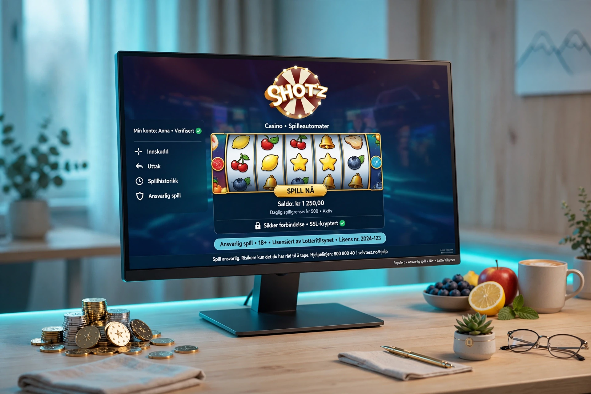 spilleautomater SHOTZ CASINO