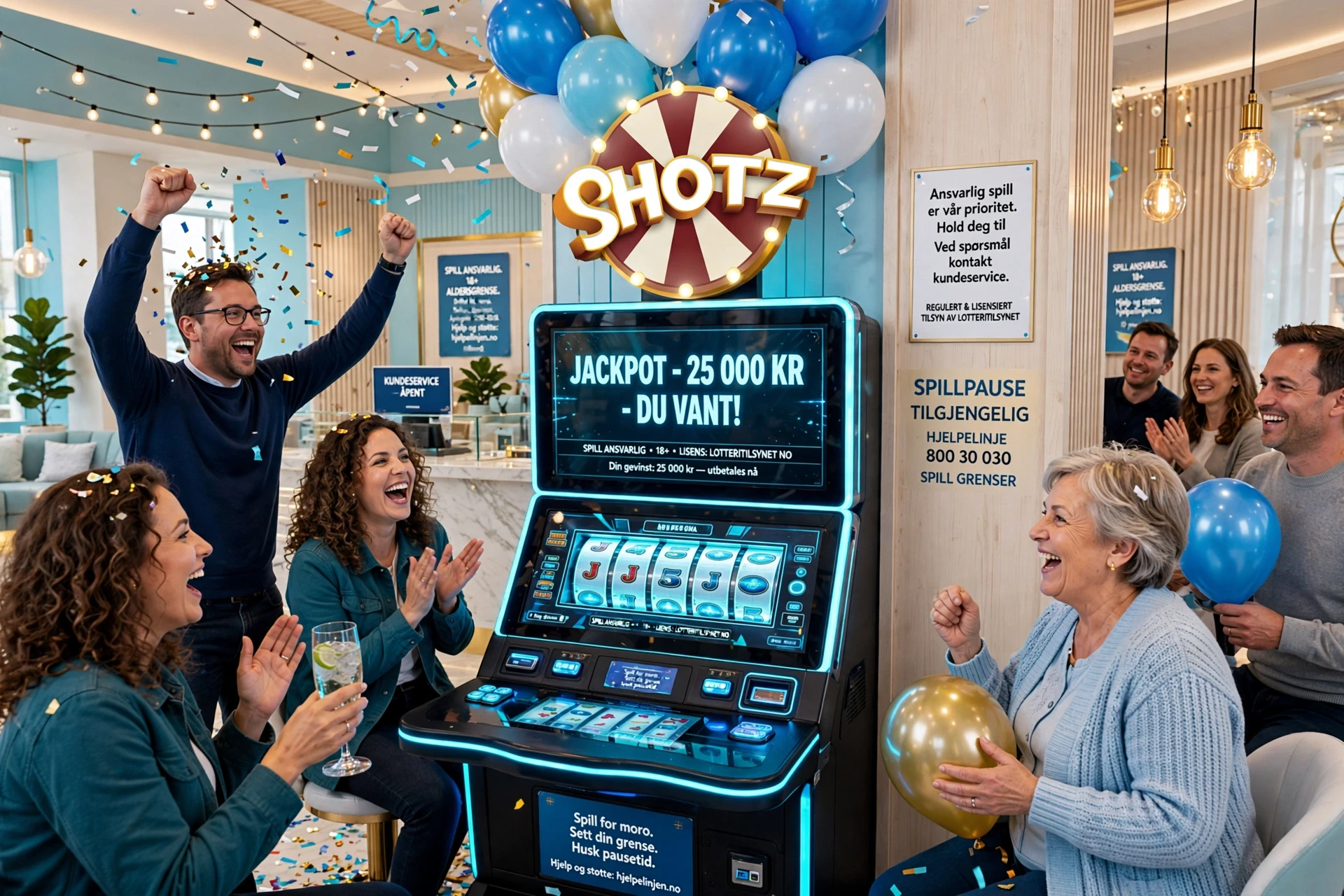 Faste jackpotter SHOTZ CASINO