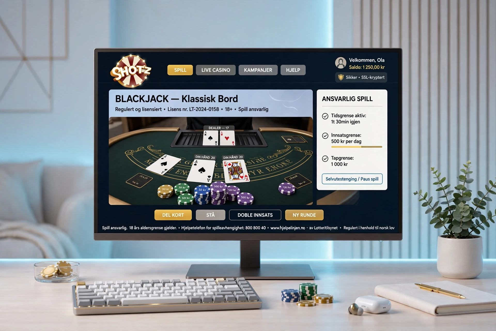 baccarat-spill på nettet Shotz Casino