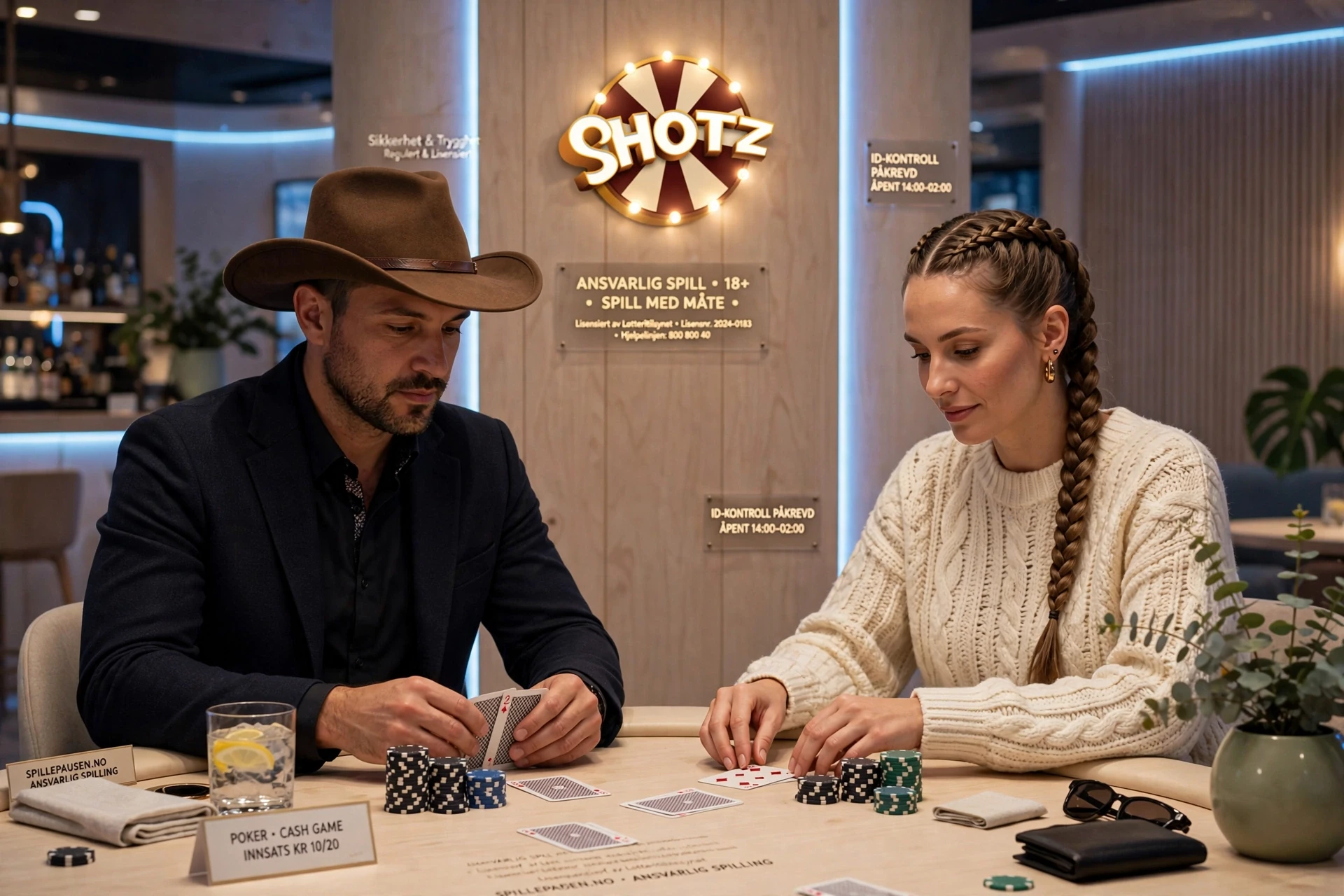 bilde av to pokerspillere SHOTZ CASINO